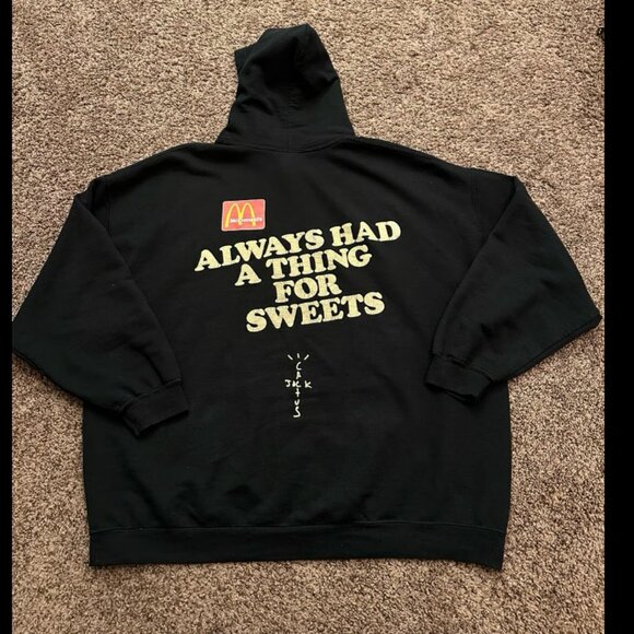 Cactus Jack by Travis Scott x McDonald's Apple Pie Hoodie Size XL - Picture 1 of 5